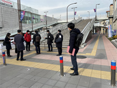 日本科学未来館へのルート上のチェック